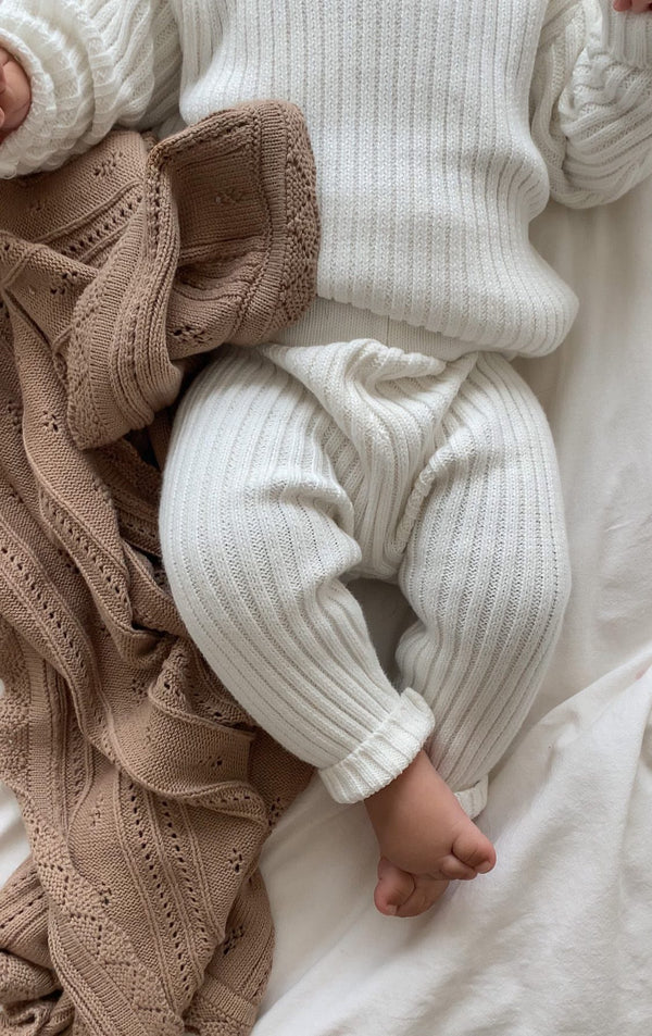 chunky-rib-leggings-white Luna and Luca Newborn Baby Clothes